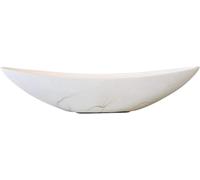 VIVANNO Coupe décorative Coupe à Plantes Exclusive Alexa Blanc Marbre Brillant 15 x 65 x 13 cm