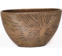 VIVANNO Coupe décorative en fibre de verre CHANTANT Coupe, or avec motifs - 37x18x21 cm