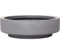 VIVANNO Coupe décorative en fibre de verre ESCADA LOW Coupe, gris mat - 30x30x9 cm