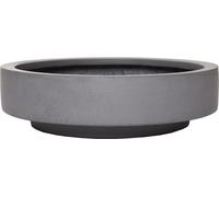 VIVANNO Coupe décorative en fibre de verre ESCADA LOW Coupe, gris mat - 37x37x10 cm
