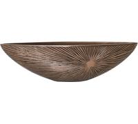 VIVANNO Coupe décorative en fibre de verre SCIROCCO Coupe, or avec motif - 60x17x18 cm