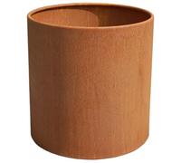 VIVANNO Jardinière Bac à Fleurs en Acier corten métal New Rondo, Brun Rouille (40x40 cm)