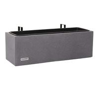 VIVANNO Jardinière de Balcon Jardinière à Suspendre Fibrociment Milano Benno, Gris 22 x 62 x 21,5 cm