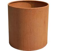 VIVANNO Jardinière en acier corten NEW RONDO ronde, patine brune - 50x50 cm