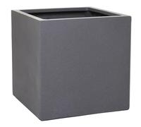 VIVANNO Jardinière en Fibre de Verre - 40x40x40 cm - Gris Graphite - Jardinière carrée pour l'extérieur et l'intérieur