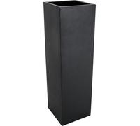 VIVANNO Jardinière en fibre de verre BLOCK colonne, anthracite mat - 30x30x100 cm