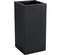 VIVANNO Jardinière en fibre de verre BLOCK colonne, anthracite mat - 30x30x60 cm