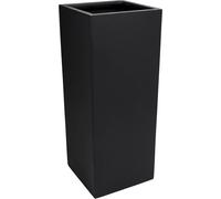 VIVANNO Jardinière en fibre de verre BLOCK colonne, anthracite mat - 40x40x100 cm