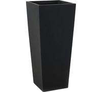 VIVANNO Jardinière en fibre de verre CLASSIC colonne, anthracite mat - 35x35x70 cm