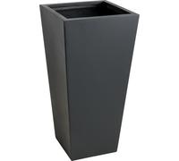 VIVANNO Jardinière en fibre de verre CLASSIC colonne, anthracite mat - 40x40x90 cm