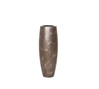 VIVANNO Jardinière en Fibre de Verre Magnum Gris Quartz 80x23 cm, Vase de Sol élégant pour l'intérieur et l'extérieur