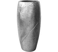 VIVANNO Jardinière Exclusive en Fibre de Verre Royal, Argent Noir 73 x 33 cm