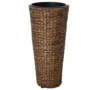 VIVANNO Jardinière individuelle en Jacinthe d'eau Classic Round 60 cm, Brun