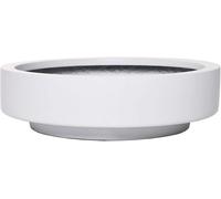 VIVANNO Jardinière Jardinière décorative en Fibre de Verre Escada Low 12x45 Blanc Mat