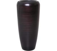 VIVANNO Jardinière Vase de Sol Exclusif CAVITA Noir Brun satiné (75x34)