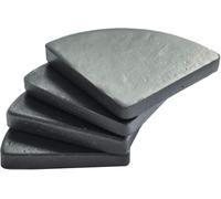 VIVANNO Lot de 4 sous-Verres Rondelles de Pied pour bacs à Plantes Put 7 x 7 cm, Gris