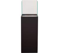 VIVANNO Photophore composite aluminium CANDELA rectangulaire, noir mat - 25x25x80 cm
