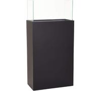 VIVANNO Photophore composite aluminium CANDELA XL Rectangulaire, noir mat - 50x26x100 cm