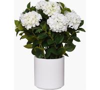 VIVANNO Plante artificielle plastique HYDRANGEA Organique, blanc - 60x78 cm