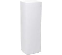 VIVANNO Podestat Colonne Déco Stèle Présentoir à fleurs Fibre de verre blanc mat 34x34x100