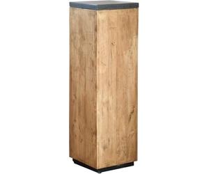 VIVANNO Podestat Colonne décorative Colonne à fleurs Support à fleurs en bois recyclé hauteur 100 cm, brun
