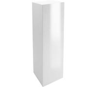 VIVANNO Podestat Colonne décorative Porte-Fleurs en Fibre de Verre Blanc Brillant 30x30x100 cm pour Plantes et décoration