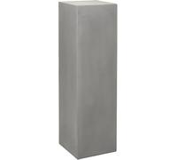 VIVANNO Podestat Colonne décorative Stèle Présentoir à Fleurs en Fibre de Verre résistant aux intempéries Aspect béton Gris 30x30x100 cm
