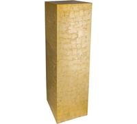 VIVANNO Podestat Colonne décorative Stèle Présentoir à fleurs Fibre de verre or brillant 30x30x100