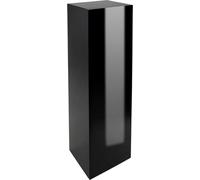 VIVANNO Podium fibre de verre PODEST colonne, noir brillant - 30x30x100 cm