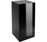 VIVANNO Podium fibre de verre PODEST colonne, noir brillant - 30x30x60 cm