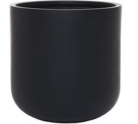 VIVANNO Pot de fleurs en fibre de verre CHICO Rond, Anthracite mat - 40x40x40 cm