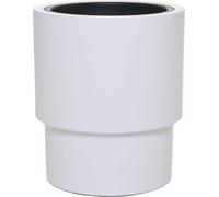VIVANNO Pot de fleurs en fibre de verre ESCADA Rond, blanc mat - 35x40 cm