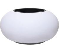 VIVANNO Pot de fleurs en fibre de verre VIGLIA Rond, blanc mat - 54x27 cm