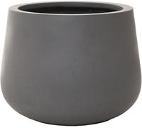 VIVANNO Pot de Fleurs Pot de Plantes en Fibre de Verre GIRAR Design béton Gris 27 cm