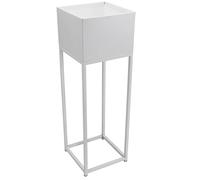 VIVANNO Pot de Fleurs sur Pied Pieds Elevate Square 79 cm, Blanc