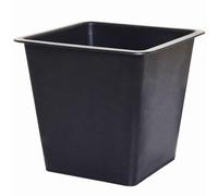 VIVANNO Premium Bac à Fleurs en Plastique 19x21x21 cm, étanche & résistant aux intempéries, pour intérieur & extérieur, Noir