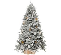 VIVANNO Sapin de Noël Artificiel avec Neige, 210 cm, Sapin de Nordmann