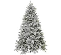 VIVANNO Sapin de Noël polyéthylène NORDMANN Rond, Blanc - 112x150 cm