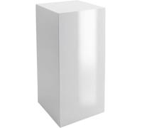 VIVANNO Socle Colonne décorative Porte-fleurs Fibre de verre Blanc brillant 30x30x60