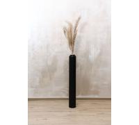 VIVANNO Vase de sol en fibre de verre DIRETO colonne, noir mat - 14x100 cm