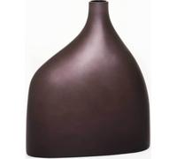 VIVANNO Vase de sol en fibre de verre ELEGANTA Rond, bronze mat - 24x9x30 cm