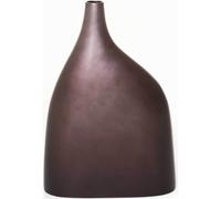 VIVANNO Vase de sol en fibre de verre ELEGANTA Rond, bronze mat - 30x12x45 cm