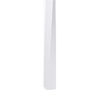 VIVANNO Vase de sol en fibre de verre HYDRON, blanc mat - 11x11x100 cm