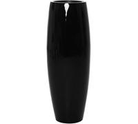 VIVANNO Vase de Sol en Fibre de Verre Magnum Noir Brillant - 80x23