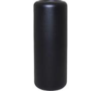 VIVANNO Vase de sol en fibre de verre MERA Rond, noir mat - 35x95 cm