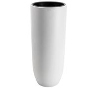 VIVANNO Vase de Sol SOLERIO en Fibre de Verre Blanc Mat 80x33 cm, résistant au Gel et aux intempéries, pour l'intérieur et l'extérieur, Jardin terrasse Balcon