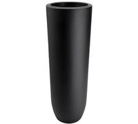 VIVANNO Vase de Sol SOLERIO en Fibre de Verre Noir Mat 100x33 cm, résistant au Gel et aux intempéries, pour l'intérieur et l'extérieur, Jardin terrasse Balcon