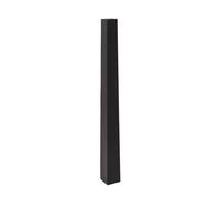 VIVANNO Vase de Sol Vase sur Pied en Fibre de Verre Obélisque Noir Mat 120