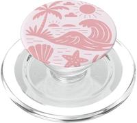 Vivant Preuve d'un Dieu Aimant Plage Vague océan chrétien PopSockets PopGrip pour MagSafe