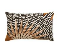 Vivaraise Coussin brodé Ewan cuivre 40 x 65 cm